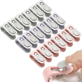 10/20pcs Quilt Retainer Cover Clips Invisible Needle-Free Thumb Buckle Bedding - Pink+Green-20PCS