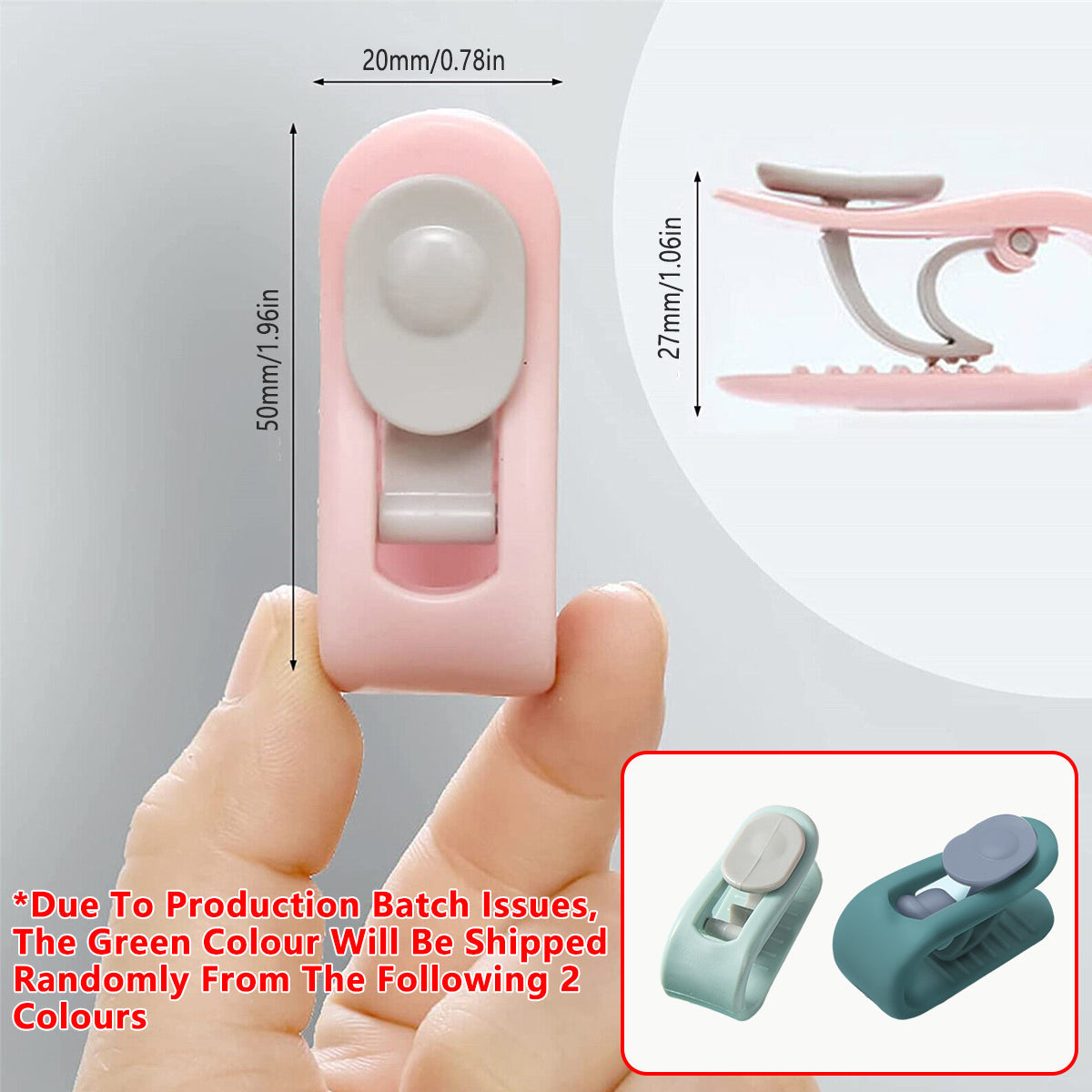 10/20pcs Quilt Retainer Cover Clips Invisible Needle-Free Thumb Buckle Bedding - Pink+Purple-20PCS