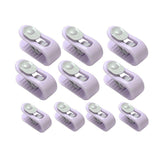 10/20pcs Quilt Retainer Cover Clips Invisible Needle-Free Thumb Buckle Bedding - Pink+Purple-20PCS