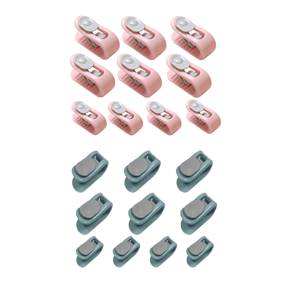 10/20pcs Quilt Retainer Cover Clips Invisible Needle-Free Thumb Buckle Bedding - Pink+Purple-20PCS