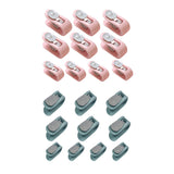 10/20pcs Quilt Retainer Cover Clips Invisible Needle-Free Thumb Buckle Bedding - Pink+Purple-20PCS