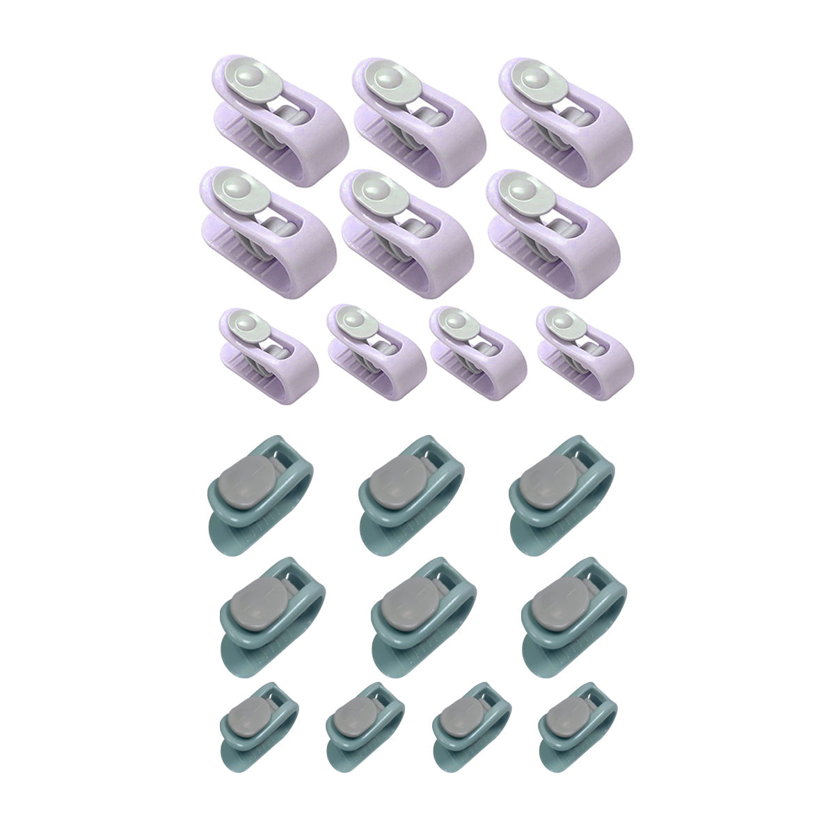 10/20pcs Quilt Retainer Cover Clips Invisible Needle-Free Thumb Buckle Bedding - Pink+Purple-20PCS