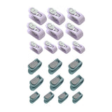 10/20pcs Quilt Retainer Cover Clips Invisible Needle-Free Thumb Buckle Bedding - Pink+Purple-20PCS