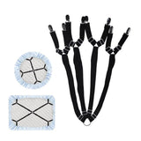 Adjustable Comforter Sheet Buckle Fixer Non-Slip Elastic Clip for Bedding Secure