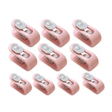 10/20pcs Quilt Retainer Cover Clips Invisible Needle-Free Thumb Buckle Bedding - Pink-10pcs