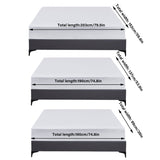 Waterproof Mattress Protector Fitted Sheet Bed Cover for Single King Single Double Queen - 137x190cm