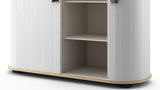 UFOU Fitin Rollin Mobile Roller Shutter Cabinet - Storage with Adjustable Shelves & Wheels