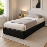 PU Leather Single Bed Ensemble Frame