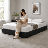 PU Leather Double Bed Ensemble Frame
