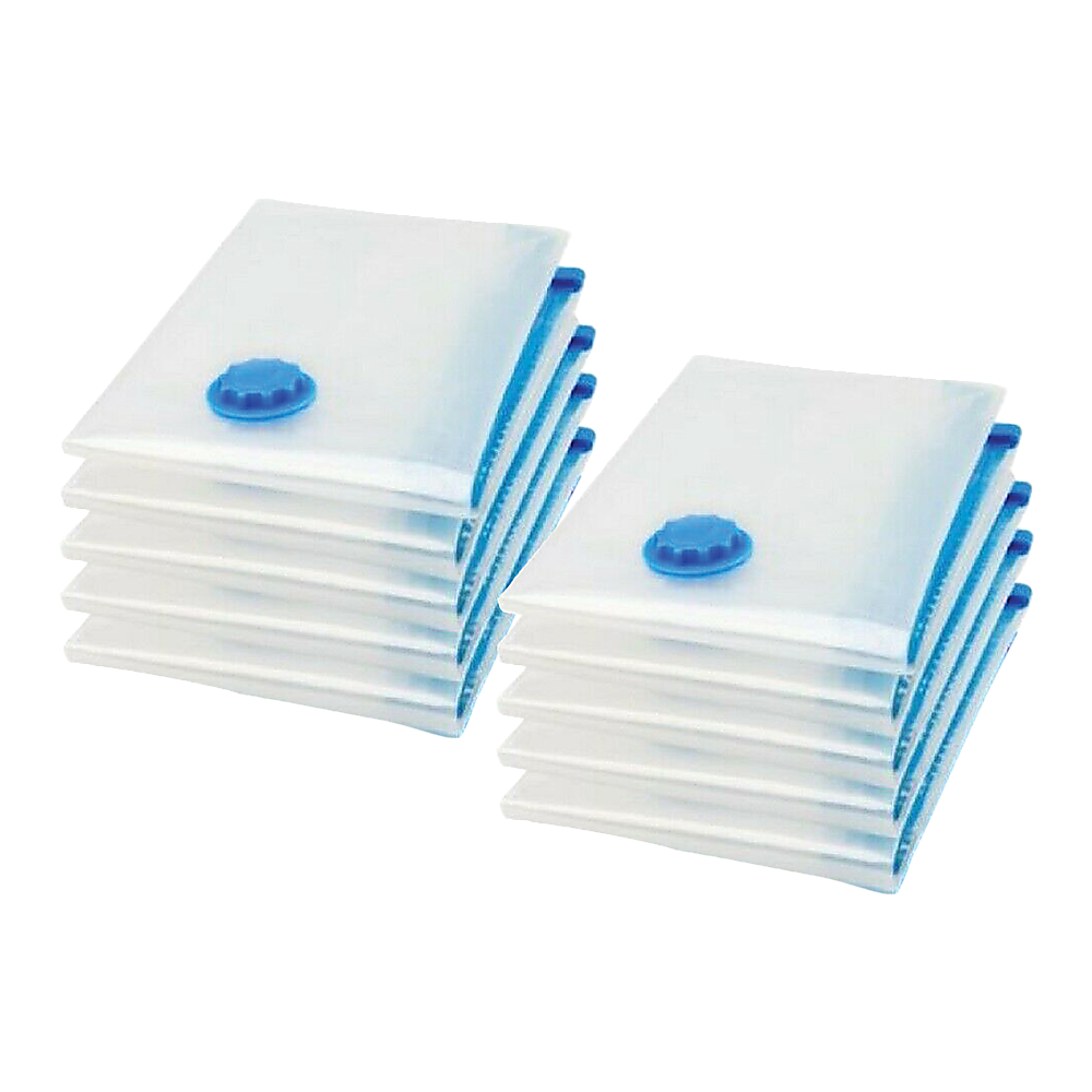10X Jumbo Vacuum Storage Bags – Space Saver Seal Bags for Clothes, Bedding, Blankets & Travel Organisation