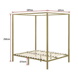 4 Four Poster Double Bed Frame