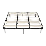 Metal Bed Frame for King Mattress – Black Powder-Coated Steel Base