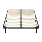 Metal Bed Frame for Queen Mattress – Black Powder-Coated Steel Base