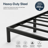 Metal Bed Frame – Heavy-Duty Steel Base for King Mattress