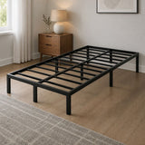Metal Bed Frame – Heavy-Duty Steel Base for King Single Mattress