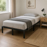 Metal Bed Frame – Heavy-Duty Steel Base for King Single Mattress