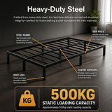 Metal Bed Frame – Heavy-Duty Steel Base for King Single Mattress