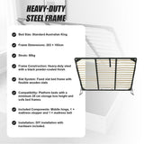 Gas Lift Bed Mechanism – King Bed Frame with Wooden Slats