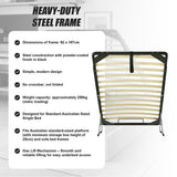 Gas Lift Bed Mechanism – Single Bed Frame with Wooden Slats