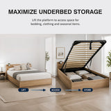 Gas Lift Bed Mechanism – Single Bed Frame with Wooden Slats