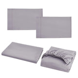 Queen Bed Sheet Set – 1800 Series Microfiber, Deep Pocket, Soft & Breathable, Grey