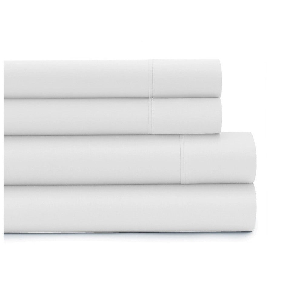 Double Bed Sheet Set – 1800 Series Microfiber, Deep Pocket, Soft & Breathable, White
