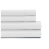 Double Bed Sheet Set – 1800 Series Microfiber, Deep Pocket, Soft & Breathable, White