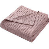 Cotton Waffle Blanket - Air Conditioning Blanket/Throw/Summer Quilt, 200*230cm,Light Green