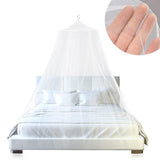 White Hanging Princess Bed Canopy Mosquito Net - Dome Bedding for Dorm Rooms & Bedrooms (Fits 1.8m-2m Beds)