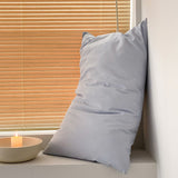 Light Blue 100% Cotton Pillowcase Set - Envelope Closure(without pillow core)