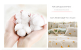 Rabbit 100% Cotton Pillowcase Set (Pack of 2) - Breathable Standard Size 48x74cm Pure Cotton Pillow Covers