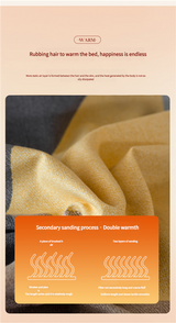 Comfortable cotton pillowcase, double-sided warm design, breathable and skin-friendly - red and gray