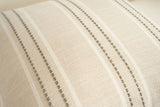 Textured Vertical Striped Pillowcases - Scandinavian Home Decor Accents (Green Stripes Pair - 45x45cm)