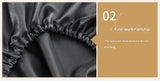Sky Blue Silky Satin Pillowcase Pair - Smooth for Hair & Skin, Elastic Fitted (46x70+16cm)