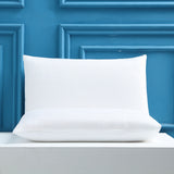 White Ultra Soft Brushed Waterproof Pillow Protectors (Set of 2) - 50x70cm, Stain & Spill Guard for Bed Pillows(Note: pillow core not included)