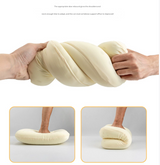 Green Ergonomic Memory Foam Travel Pillow for Neck Support - Portable & Compact for Camping, Flights, and Napping