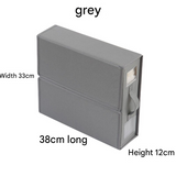 Grey Foldable Oxford Fabric Storage Box with Clear Window – Large Capacity Organizer for Bedding, Clothes & More | Collapsible Design with Handle and Labeling Space
