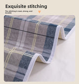Washable Incontinence Bed Pad 115x200cm Reusable Waterproof Mattress Protector with Non-Slip Backing 4-Layer Absorbent Underpad for Elderly and Adults Smoky gray
