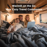 Grey Ultra-Soft Coral Fleece Blanket – Lightweight Summer Throw for Office Naps, Air Conditioning, and Cozy Home Use(50*70cm)