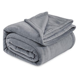 Grey Ultra-Soft Coral Fleece Blanket – Lightweight Summer Throw for Office Naps, Air Conditioning, and Cozy Home Use(120*200cm)