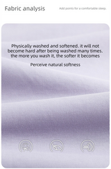 Purple  L size Women's Cotton Robe — Autumn/Winter Bathrobe & Morning Gown | Long Sleeve, Mid-Length, Plus Size | Loose, Comfortable, and Machine Washable | Suitable for All Seasons