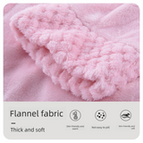 White XL size Plush Flannel Robe for Couples - Thickened Warm Bathrobe with Shawl Collar, Soft Fleece Material, Unisex Long Style for Winter Home Wear