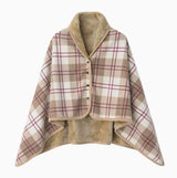 Brown and White 100*140cm Japanese-Style shawl blanket Ultra-Soft Blanket - Thick Polyester Throw for Sofa, Bed, Office,  Cozy Nap Blanket for Winter & All Seasons