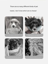 Grey and White L Size Super Absorbent Dog Bathrobe – Quick-Dry Coral Fleece Pet Towel with Snaps & Adjustable Belly Strap | Wearable Drying Coat for Small Medium Large Dogs & Cats After Bath, Swim, Rain
