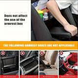 Multifunctional Quilted Leather Car Between-Seat Organizer with Adjustable Buckles and Armrest Box Support – Large Capacity Car Interior Pocket for Handbags Phones Drinks