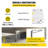 Murphy Mounting Wall Springs Mechanism, Heavy Duty Support Hardware DIY Kit, Bed Springs Mechanism Ideal for King Queen Bed (Vertical), White