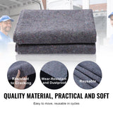 Moving Blankets, 72" x 54", 21 lbs/dz Weight, 24 Packs, Professional Recycled Cotton Packing Blanket, Large Heavy Duty Shipping Mover Pads Perfect for Protecting Furniture, Floors, Appliances