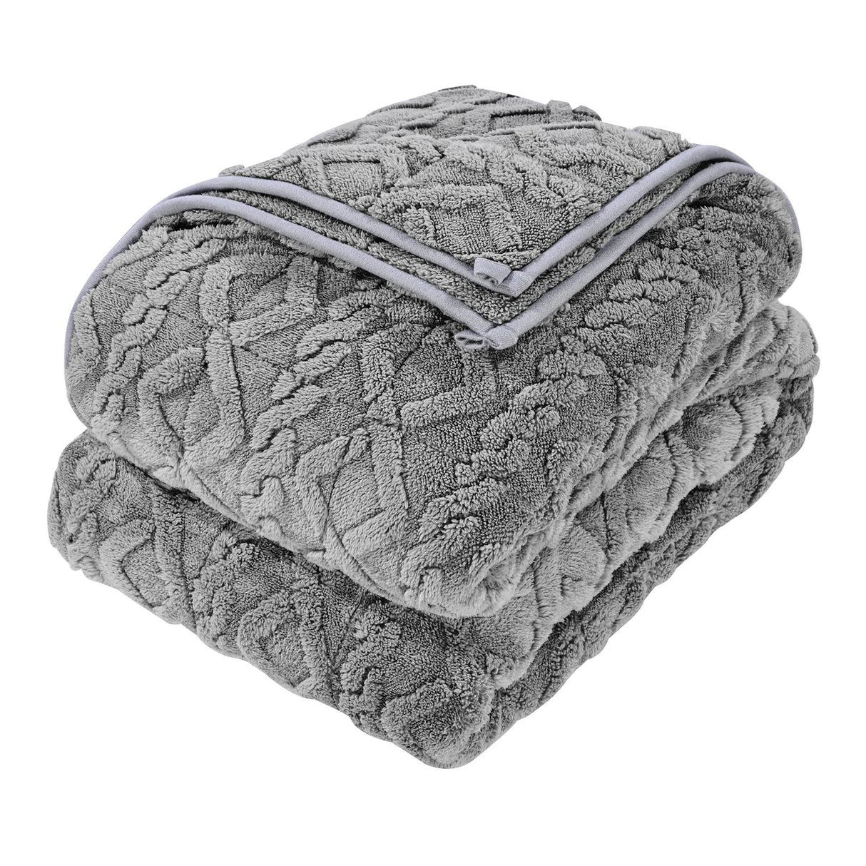 Weighted Blanket, 9 kg, 1524 x 2032 mm Queen Size, Sherpa Fleece Heavy Blanket with Glass Beads, Soft Warm Cozy Fluffy Touch, for 90-113 kg Adults, Anxiety Stress Relief, Improve Sleep, Grey