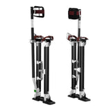 Drywall Stilts, 61-101.6 cm Adjustable Aluminum Tool Stilts with Protective Knee Pads, Durable and Non-slip Work Stilts for Sheetrock Painting, Walking, Taping, Black