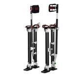 Drywall Stilts, 61-101.6 cm Adjustable Aluminum Tool Stilts with Protective Knee Pads, Durable and Non-slip Work Stilts for Sheetrock Painting, Walking, Taping, Black